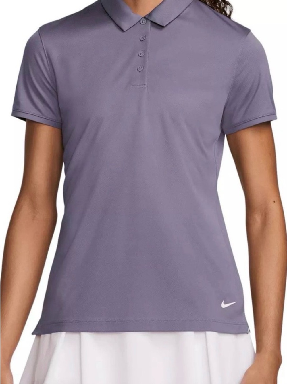 NWT Nike Women's Dri-FIT Victory Golf Polo Daybreak Purple Sz XS. NWT. *flaw*